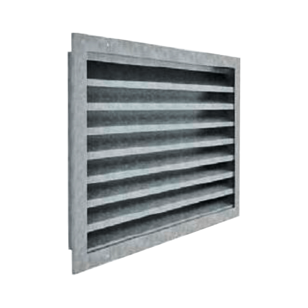 Industrial return grilles with fixed blades GRI/O