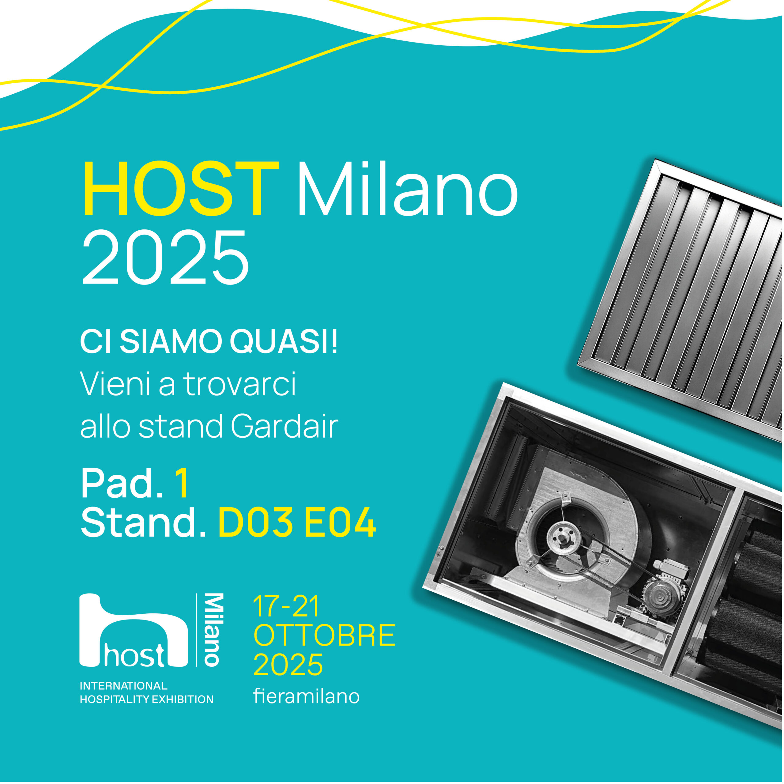 Gardair a HostMilano 2025: tutto pronto per accogliervi al Pad. 1 – Stand D03 E04